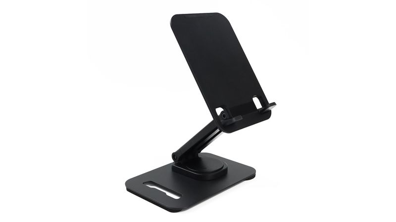 Soporte de celular para escritorio G mobile plegable, negro - Coolbox