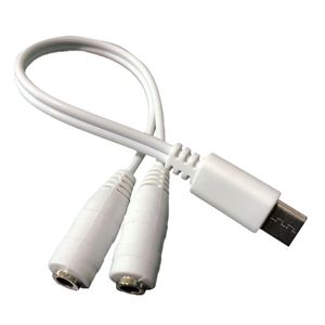 Adaptador para audífono Dreycom OTG tipo C a 3.5 mm, blanco
