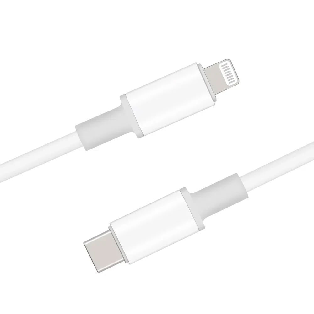 Cable lightning a usb TipoC G iBox, MFI, TPE, 2m, blanco Coolbox