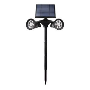 Lámpara solar para jardín con estacas con sensor de movimiento, luz amarilla