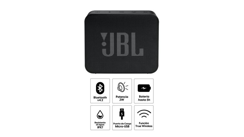 Altavoz Bluetooth JBL Go 2 Essential Negro