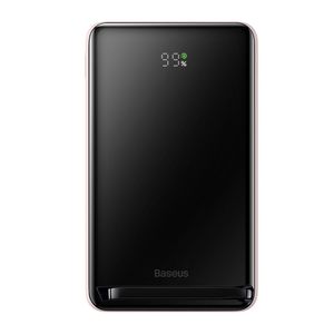 Batería externa Baseus magnética, 10000 mAh, 20W, puerto tipo C, con soporte, rosado