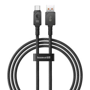 Cable Tipo-C a USB Baseus 1m, 100W, series indestructibles, negro