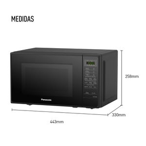 Microondas Panasonic NN-SB25JBRPK, 700 watts, capacidad 20 litros, negro