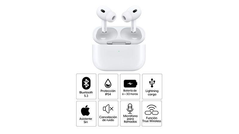 Audifonos AirPods Pro 2 + Cargador Inalámbrico Magsafe Apple