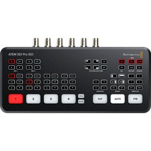 Conmutador de video Blackmagic Design ATEM SDI Pro ISO, 4 entradas para transmisión en vivo
