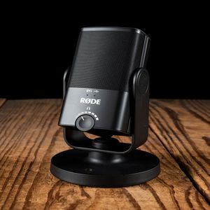 Micrófono condensador Rode NT-USB mini, cardioide, puerto USB, negro