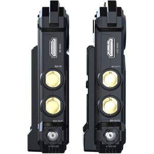 Sistema de transmisión de video inalámbrico Hollyland COSMO C1 SDI/HDMI, resolución 1080p60, negro