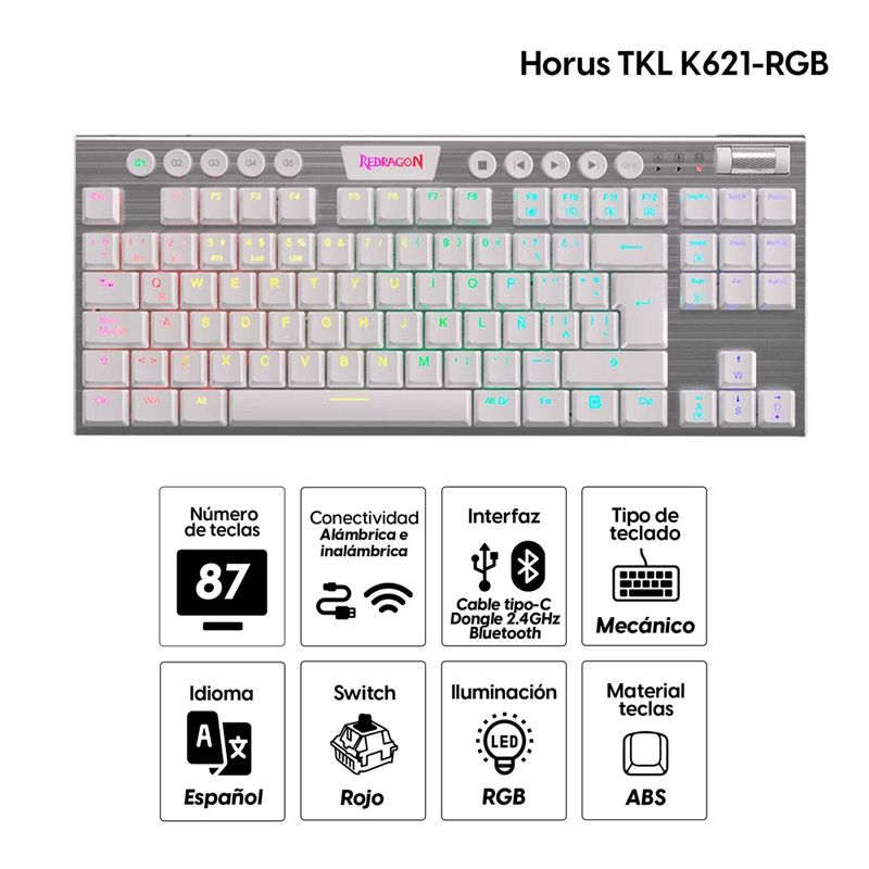 Redragon-Horus-TKL-blanco-español_switch-rojo