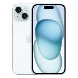 iPhone 15 c/CHIP 128GB, 6GB RAM, cámara principal 48MP + 12MP, frontal 12MP, 6.1", azul