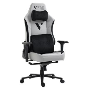 Silla Gamer Venture Side Prime Ash Gris Cuero Almohadilla Inteligente Magnetica Reclinable