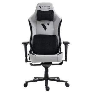 Silla Gamer Venture Side Prime Ash Gris Cuero Almohadilla Inteligente Magnetica Reclinable