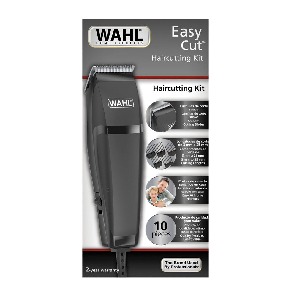 Kit de corte de cabello Wahl Easy Cut 10 piezas gris Coolbox