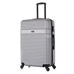 Maleta de bodega Inusa Resilience capacidad máx. 23 kg, 4 ruedas 360°, cerradura de combinación, ABS, plateado