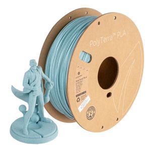 Filamento Polymaker PolyTerra PLA 1.75 mm, 1 kg, gris mármol