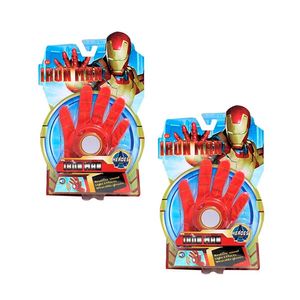 Pack x 2: Guantes Iron Man con luz y sonido, rojo