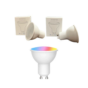 Foco dicroico Genérico pack x4, luz RGB, wifi, 4w, tipo de bombilla GU10, compatible con Alexa