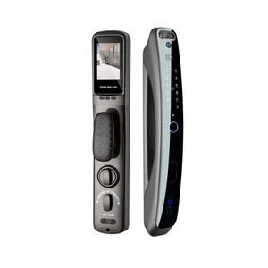 Cerradura Smart con cámara, pantalla GC Electric, 6 métodos de acceso, gris