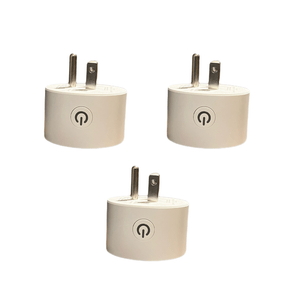 Pack x 3: Enchufe inteligente compatible con Alexa, 1 tomacorriente, blanco