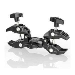 Abrazadera dual Ulanzi R096, carga máx 1.5kg, compatible con cámaras fotográficas, bronce