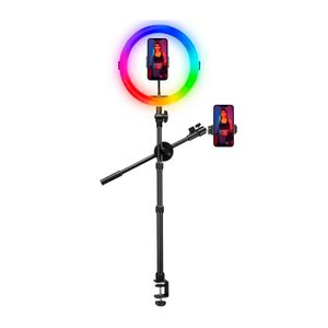 Aro de luz VIIJIM K16, 12 watts, 15 modos de iluminación, RGB, ABS