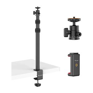Soporte de mesa con cabezal para celular VIIJIM LS03, carga máx 3kg, ajustable, negro