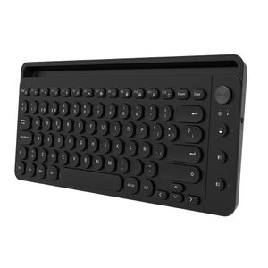 Teclado inalámbrico Teros 2.4 Ghz, BT 3.0 + BT 5.2, recargable, 80 teclas, teclas circulares