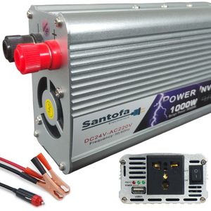 Inversor de Corriente Para Auto De 24v a 220v Usb 1000w SANTOFA