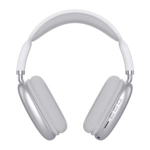 Audífonos bluetooth on ear Decibel Space micrófono integrado, máx. 16 horas,  TF card, blanco
