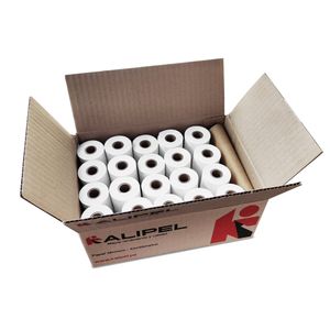 Papel térmico Kalipel 57 x 40mm, 55gr, contómetro, 20 rollos