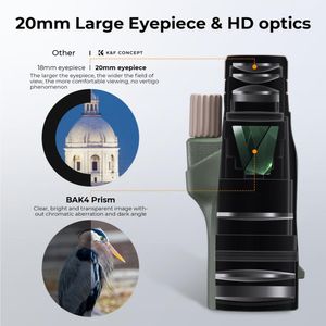 Monocular K&F Concept KF33.076, lente 50mm, verde militar