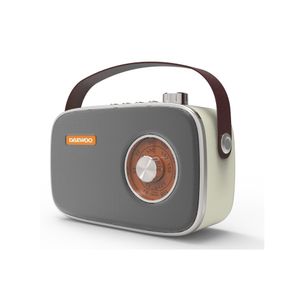 Radio retro Daewoo DI-QL01AM, 5 W, AM, FM, gris
