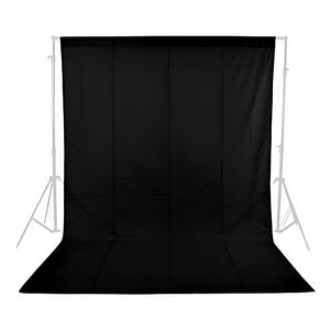 Fondo fotográfico, medida 3x6 m, material muselina, color negro