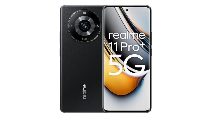 Celular Realme 11 Pro Plus 512GB, 12GB ram, cámara principal 200MP + 8MP +  2MP, frontal 32MP, 6.7”, negro + Mica - Coolbox