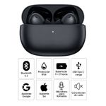 Audífonos Xiaomi Redmi Buds 4 Pro Reacondicionados, negro, con estuche, especificaciones