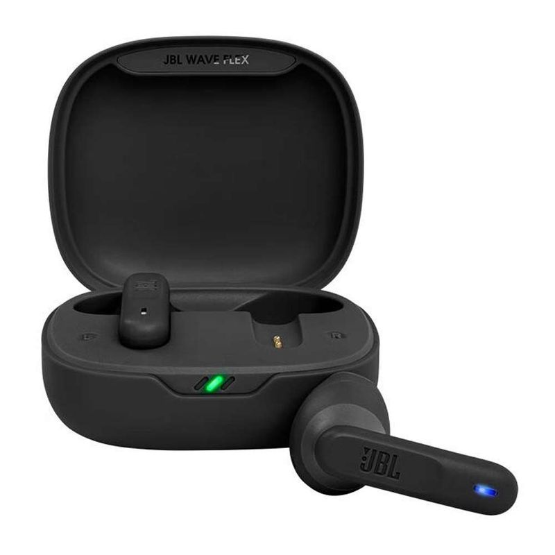 Audífonos bluetooth JBL Wave Flex Reacondicionados negro frontal