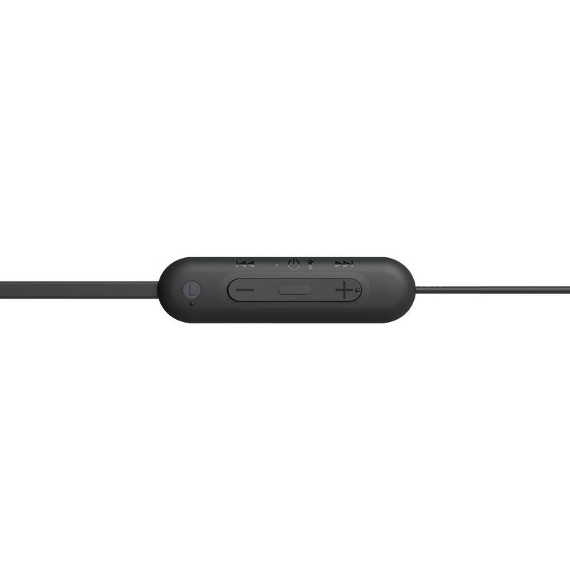 Audífonos Sony WI-C100 IPX4, 25 horas negro detalle del micrófono