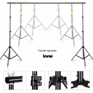 Kit chroma Interlud fondo negro, para estudio foto y video, con parantes