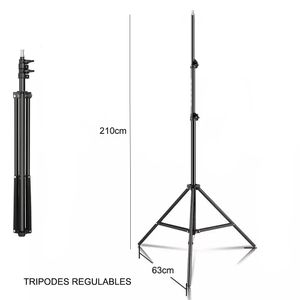 Kit Profesional de fotografia y video Fondo verde + Parantes + Soft box Iluminación + maletin FYI260012 Interlud