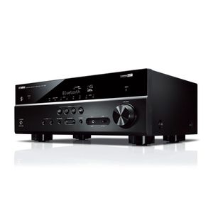 Amplificador Yamaha RX-V385, 5.1 Canales, 100 W, Bluetooth, CINEMA DSP, Dolby Digital Plus, Negro