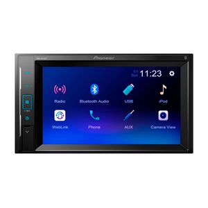 Autoradio Pioneer DMH-A245BT, 6.2", WebLink Cast,  Bluetooth, CD, DVD, USB, Negro