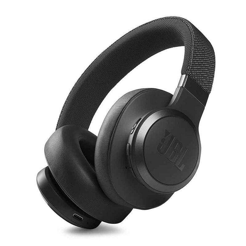 Audífonos JBL Live 660NC Reacondicionados, negro, frontal oblicuo