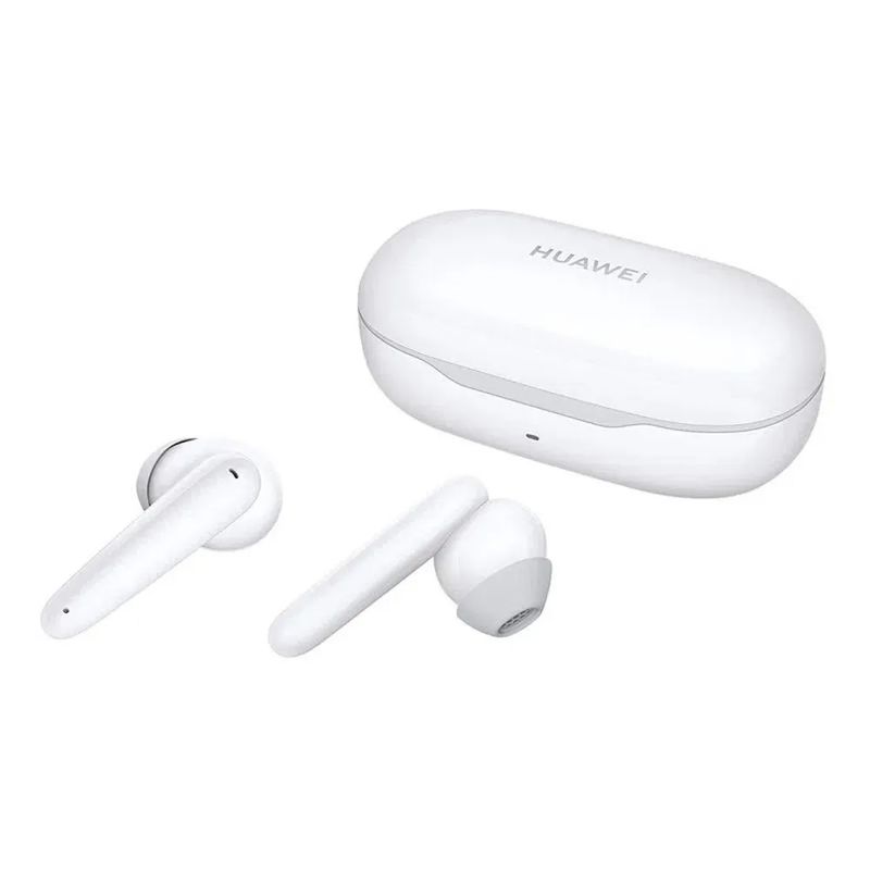 Audífonos Huawei FreeBuds SE cancelación de ruido, 6 horas blanco frontal oblicuo