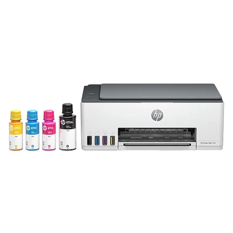 Impresora multifuncional HP Smart Tank 580 wifi frontal