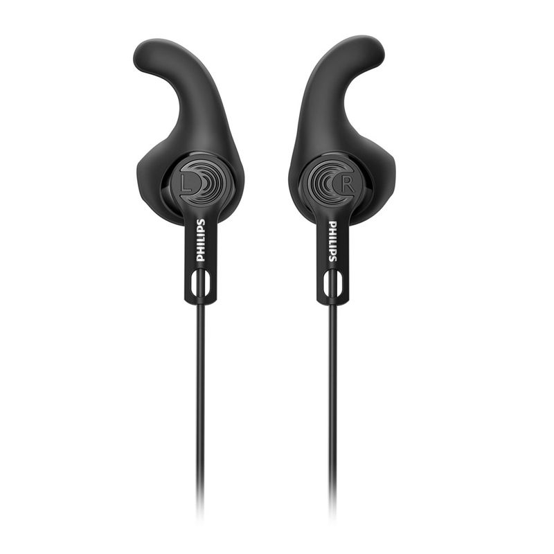 Audífonos Philips TAA3206BK IP57, 10 horas negro frontal