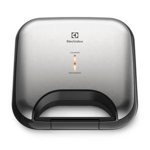 Sandwichera Electrolux Efficient Inox ESG20, 700 W, capacidad 2 panes, antiadherente, plateado