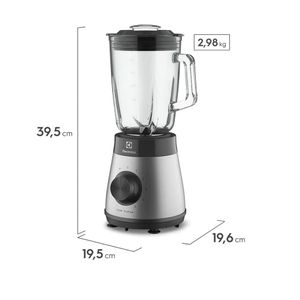 Combo Electrolux: Licuadora TruFlow EBS30, 700 W, 1.5 litros + Sandwichera Efficient Inox ESG20, 2 panes, plateado