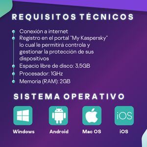 Antivirus digital Kaspersky Premium, 3 dispositivos, 1 año