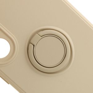 Case para Samsung Galaxy S23 Plus con anillo de soporte, amortiguador de choques, protección de cámaras, crema