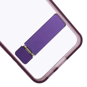 Case para Samsung Galaxy S23 Plus rígido con soporte, amortiguador de choques, morado